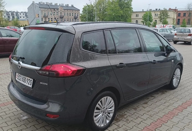 Opel Zafira cena 41900 przebieg: 140175, rok produkcji 2014 z Jaraczewo małe 211